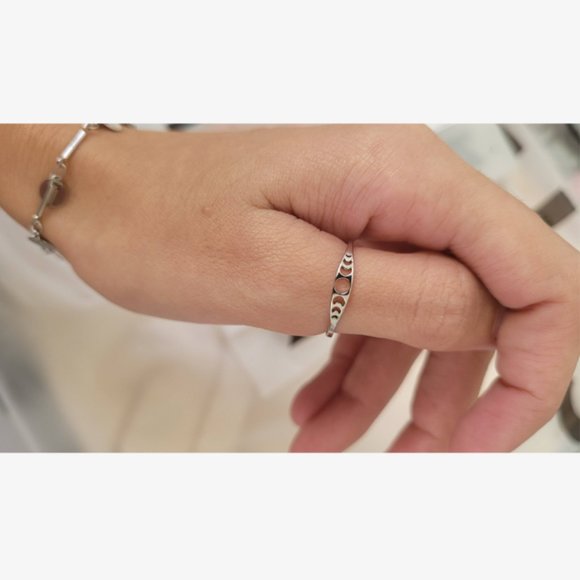 🔮 2 for $40 🔮 Moon Phases Minimalist Dainty Stainless Steel Ring - 7 - Picture 4 of 7